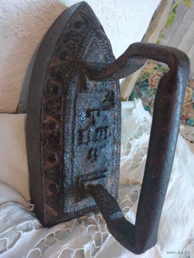 Утюг чугунный калильный, 19 в. клеймо.