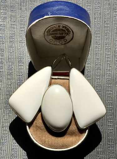 Серьги и кольцо комплект