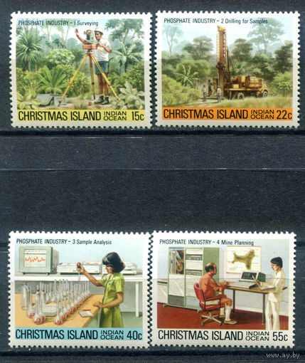 Рождественские острова (о-в Рождества) - 1980г. - Фосфатная промышленность - 4 марки - полная серия, MNH [Mi 124-127]. #4-B6-Z-1-20