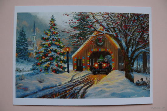 Современная открытка, Mark Keathley, чистая; Новый год.