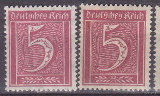 Веймарская республика Германия 1921 год Лот 3   ЧИСТАЯ РАЗНЫЕ ОТТЕНКИ цена за 1-у марку на Ваш выбор водяной знак -1