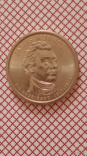 США 1 доллар 2008 Р 5 президент Monroe