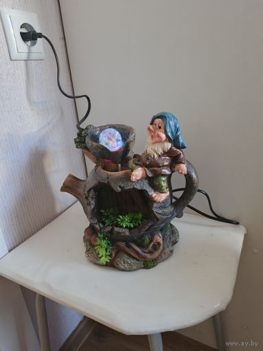 Фонтан декоративный с подсветкой "сила воды"