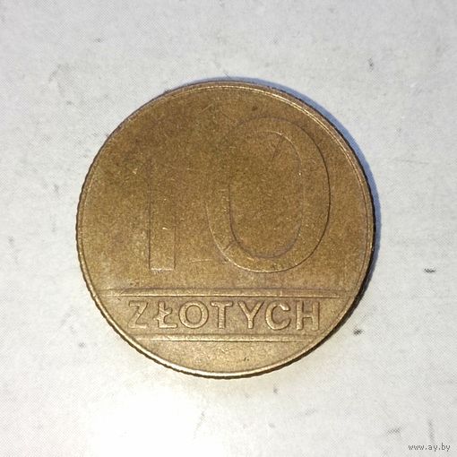 10 злотых 1990 года Польша. Народная Республика.
