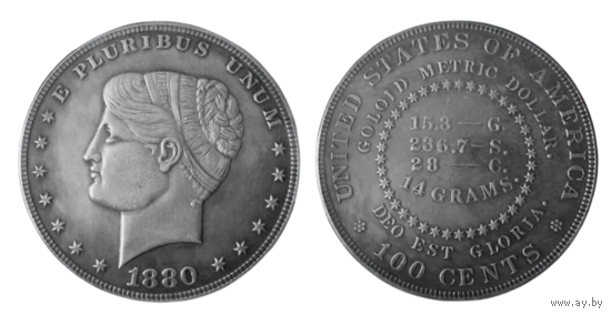 КОПИЯ 1 доллар 1880