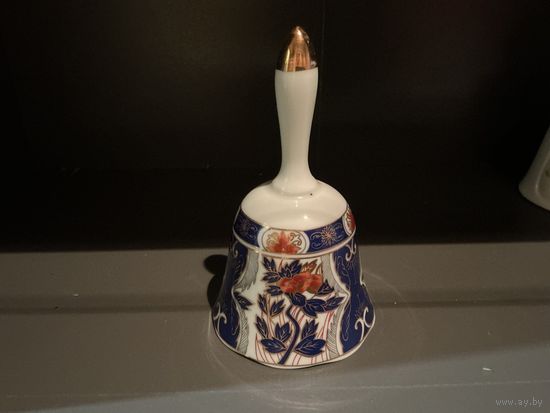 Колокольчик Кобальт фарфор Япония винтаж клеймо
