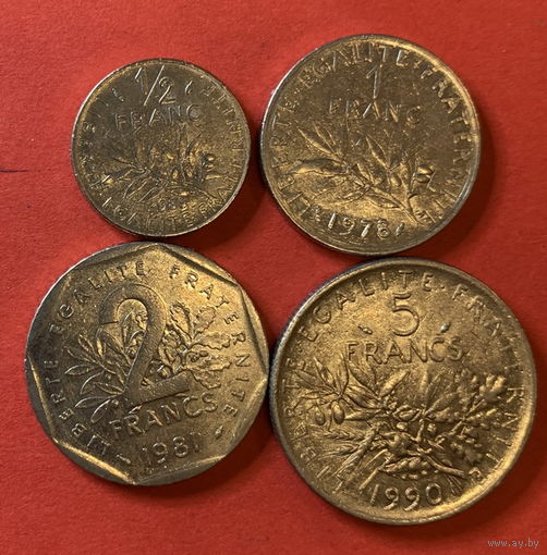 Франция 4 монеты