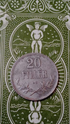Венгрия 20 филлеров 1916