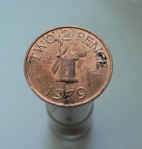 2 пенса 1979 Великобритания Гернси
