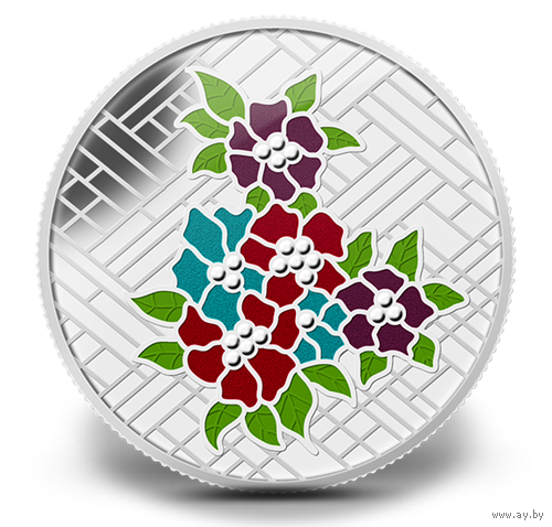 Канада 20 долларов 2014г. Знаменитые витражи "Витраж Замка Крейгдаррох". Монета в капсуле; подарочном футляре; номерной сертификат; коробка. СЕРЕБРО 31,39гр.(1 oz).