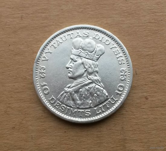 Литва, 10 литов 1936, серебро 0.750, Витовт