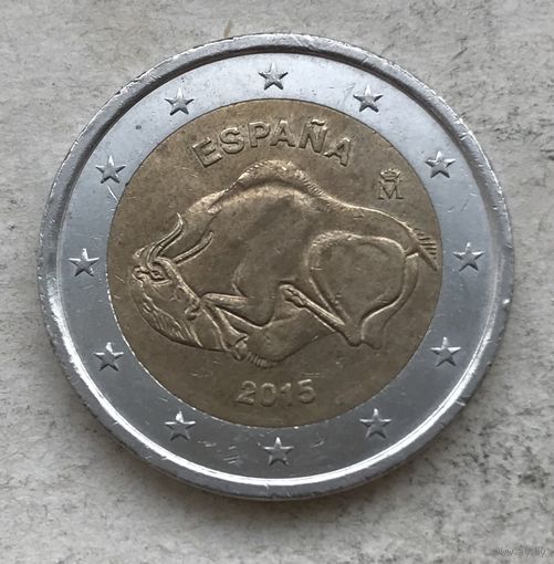 Испания 2 евро 2015 - ЮНЕСКО - Пещера Альтамира