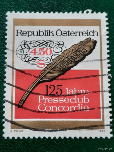 Австрия 1984. 125 летие Pressclub Concordia