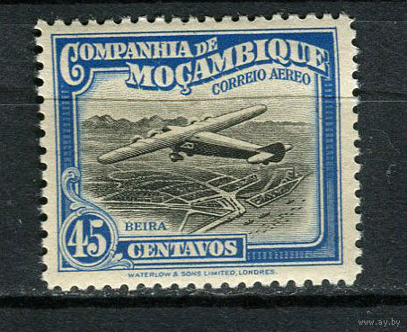 Португальские колонии - Мозамбик (Comp de Mocambique) - 1935 - Авиация 45С - [Mi.192] - 1 марка. MNH.  (Лот 22Jo)-T4P15