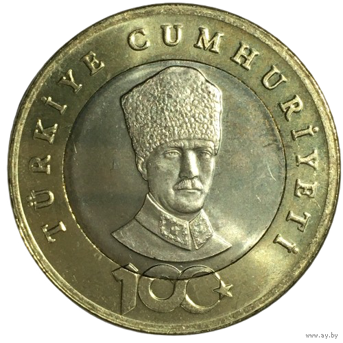 Турция 5 лир, 2023 - 100 лет со дня основания Республики [UNC]