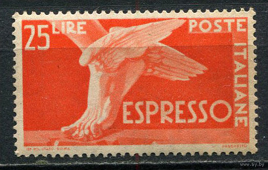 Королевство Италия - 1945/1947 - Марка экспресс-почты 25L - [Mi.718] - 1 марка. MNH, MLH.  (Лот 78EO)-T7P13