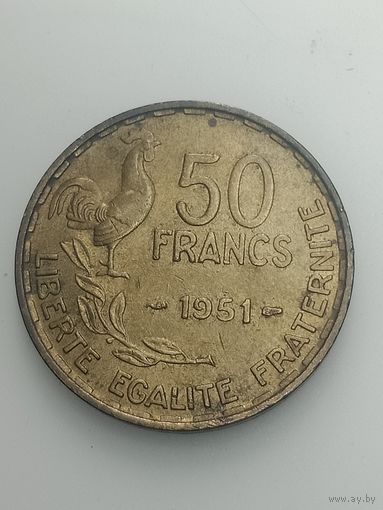 Франция 50 франков 1951 года .