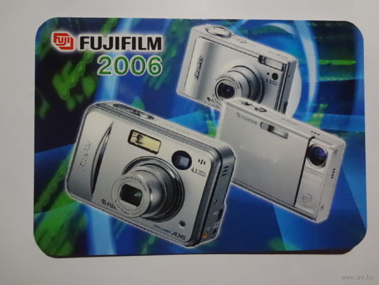 Календарик 2006 г. Fujifilm. Сеть цифровых фотолабораторий.
