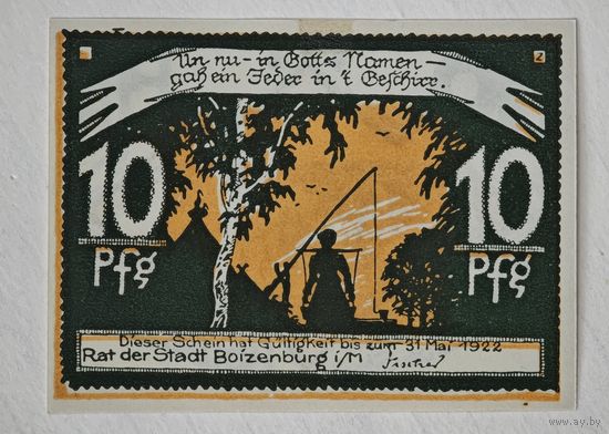 1922 год 10   пфеннигов    Германия