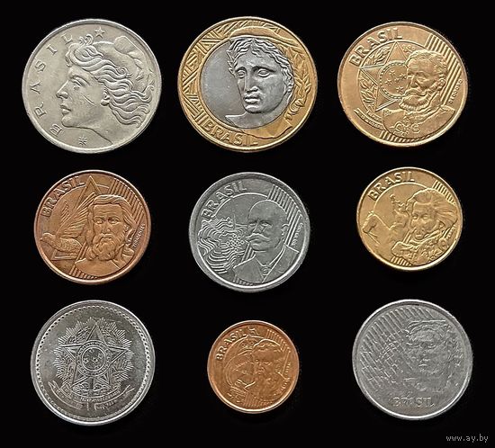 9 МОНЕТ БРАЗИЛИИ