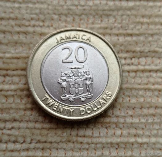 Werty71 Ямайка 20 долларов 2001 биметалл