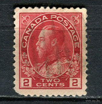 Канада - 1911/1918 - Король Георг V 2С - [Mi.93Aa] - 1 марка. Гашеная.  (Лот 45Gv)-T4P16