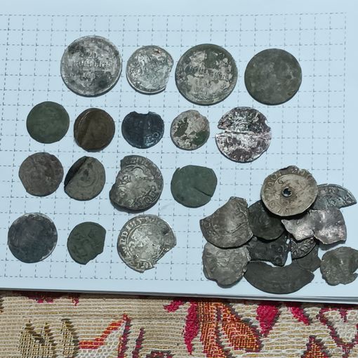 Лом монетного билона ВКЛ, РИ и др. 23 г