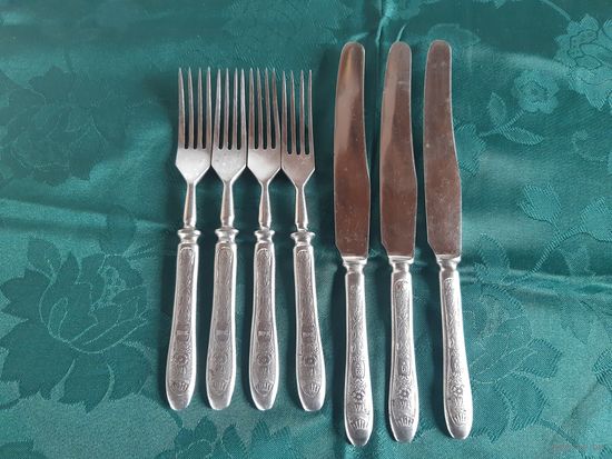 Вилки и ножи СССР, нерж.