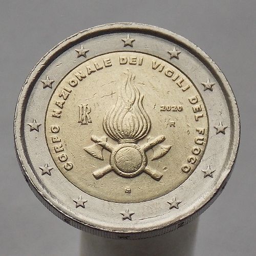 Италия 2 евро 2020 Национальный корпус пожарных Италии