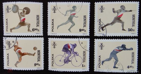 Польша 1976 год. Спорт. Олимпийские игры - Монреаль, Канада. Серия