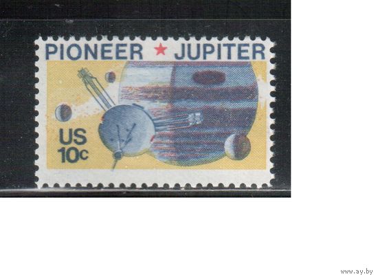 США-1975, (Мих.1164) , ** , Космос(одиночка)