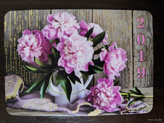 Календарик карманный Букет 2019г
