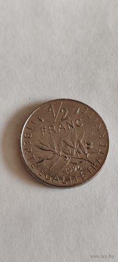 Франция 1/2 франк 1994