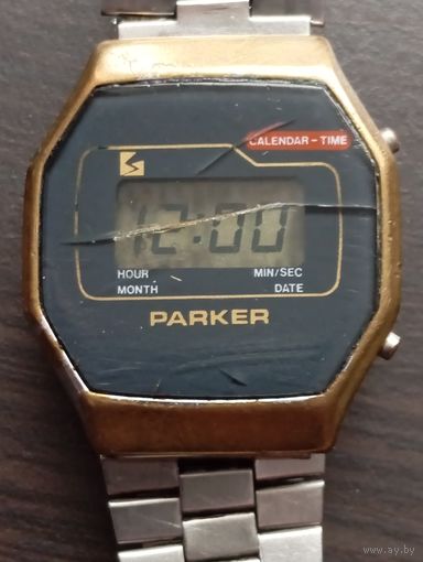 Электронные часы "PARKER" из 70-х (работают)
