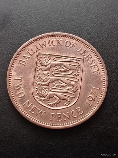 Джерси 2 пенса 1971 г.