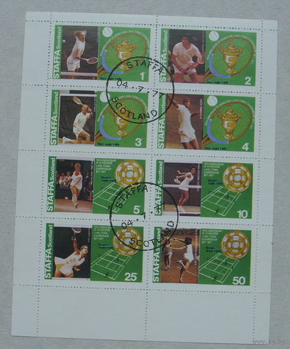 Шотландия. Спорт. Теннис. ( Лист ) 1977 года. *143.
