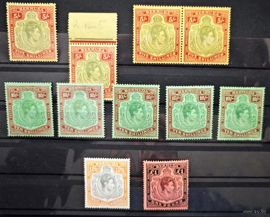 Великобритания Bermuda 113-116. все 14 перфорированные
