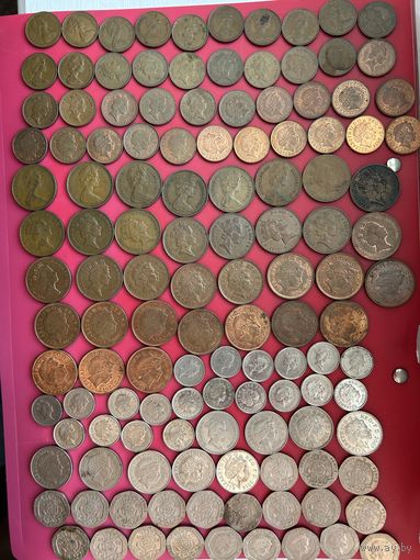 124 монеты Великобритании без повторов