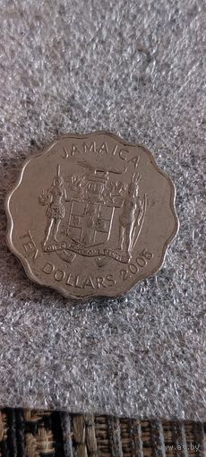Ямайка 10 долларов 2005
