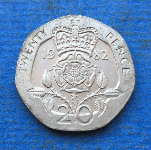 Великобритания 20 пенсов 1982