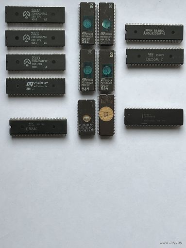 Процессоры, сопроцессор, контроллер, порты, ПЗУ (UV EPROM) - ретро. Коллекционерам.