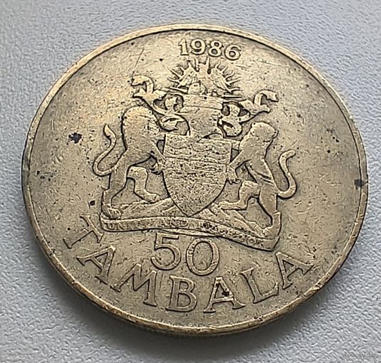 Малави 50 тамбал, 1986 6-14-2