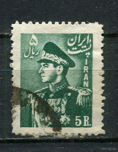 Иран - 1951/1953 - Шах Мохаммад Реза Пехлеви 5R - (есть тонкое место) - [Mi.859] - 1 марка. Гашеная.  (LOT Fk26)-T10P29