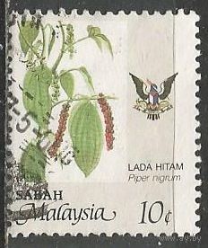 Малайские штаты(Сабах). Выращивание перца. 1986г. Mi#48.