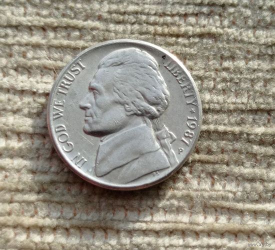 Werty71 США 5 центов 1987 Р Белый дом Джефферсон
