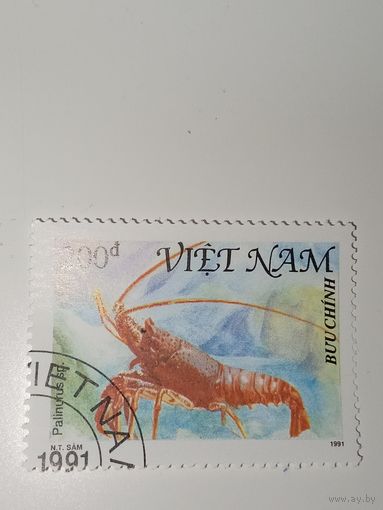 Марка Вьетнам 1991 год Рак