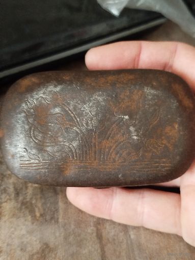 Старинная мыльница,найдена на немецких позициях