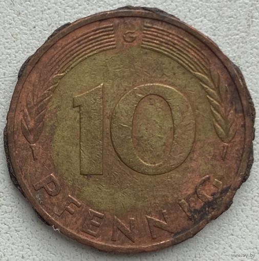 Германия 10 пфеннигов 1981 г. G