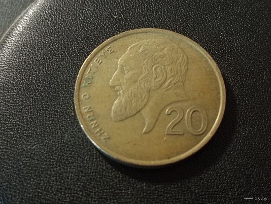 Кипр 20 центов 1990 г.