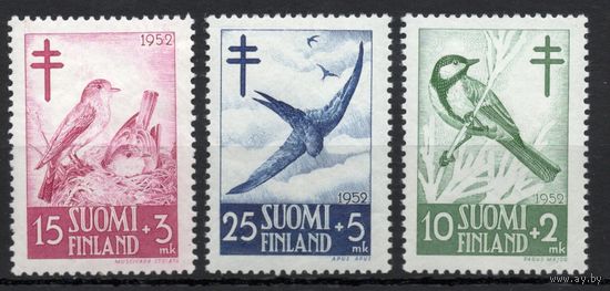 Финляндия 1952. Птицы 3 марки (413-15)